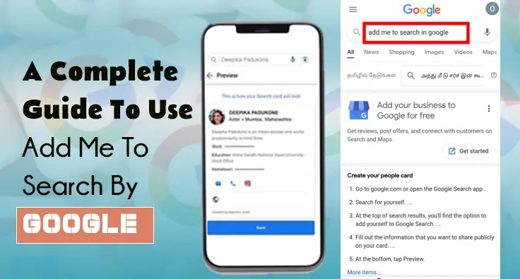 A Complete Guide To Use Add Me To Search By Google